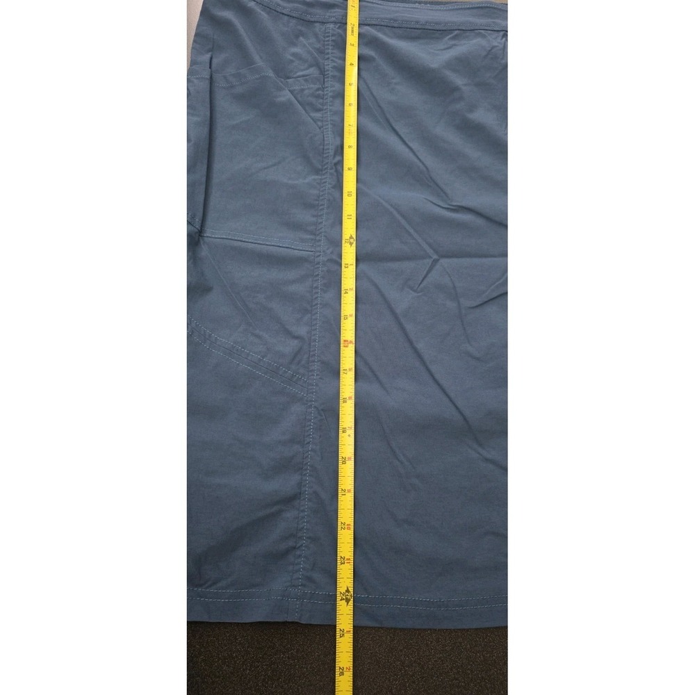Title Nine Women 14 Navy Skirt‎ Zipper Pocket Cinch Tie Sides Golf Casual Cargo - Picture 6 of 6